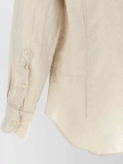 Mc2 Saint Barth Off White Solid Shirt In Neutral