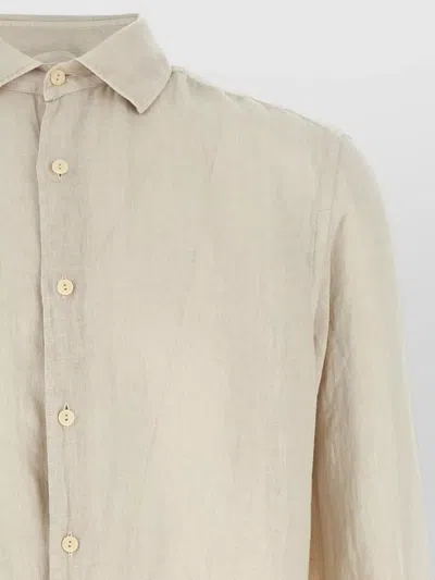 Mc2 Saint Barth Off White Solid Shirt In Neutral