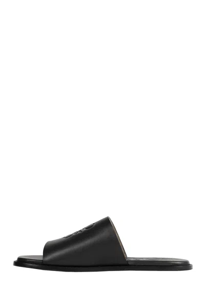 Loewe Flex Anagram Slide Sandals For Men In Black