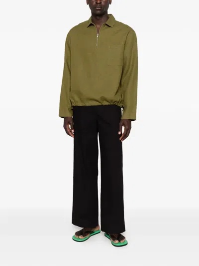A.p.c. Elasticated-waist Trousers In Black