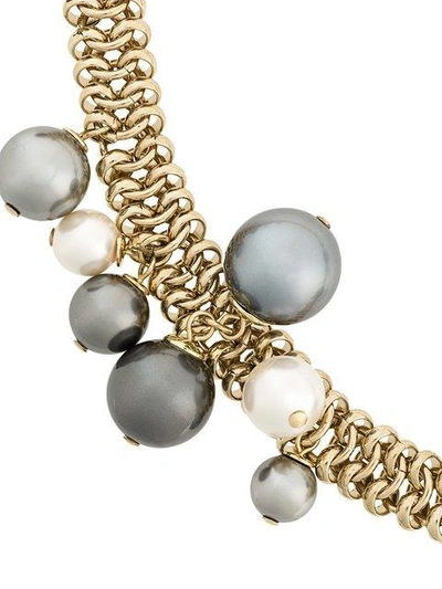 Shop Lanvin Chain Link Pearl Necklace