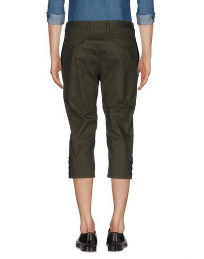 Shop Dolce & Gabbana Cropped Pants In Military Green