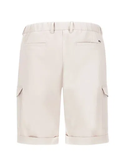 Herno Drawstring Cargo Shorts In White