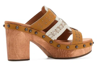 Dingo Chateau Platform Wedge Sandal In Multi