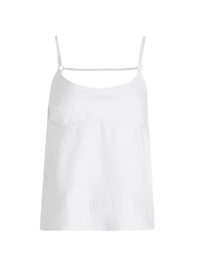 Rag & Bone Maggie Embroidered Cami In White