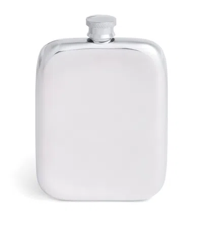 Dunhill Armorial Flask In Silver