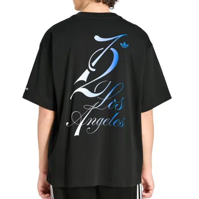 Adidas Originals Adidas Los Angeles Cotton Graphic T-shirt In Black