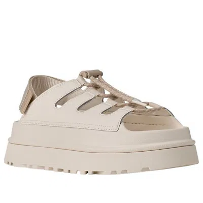 Ugg Goldenglow Toggle Platform Sandals In White