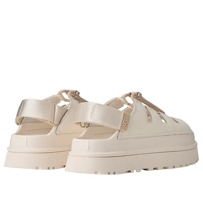 Ugg Goldenglow Toggle Platform Sandals In White