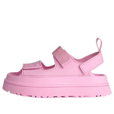 Ugg Sandals Open Toe Platform Sole Pull Tab In Pink