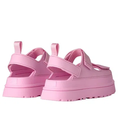 Ugg Sandals Open Toe Platform Sole Pull Tab In Pink