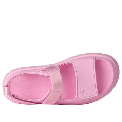 Ugg Sandals Open Toe Platform Sole Pull Tab In Pink