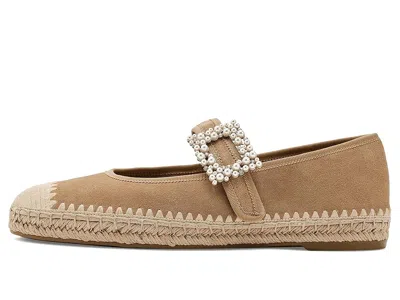 Naturalizer Java Mary Jane Espadrille Flat In Brown