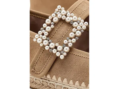 Naturalizer Java Mary Jane Espadrille Flat In Brown