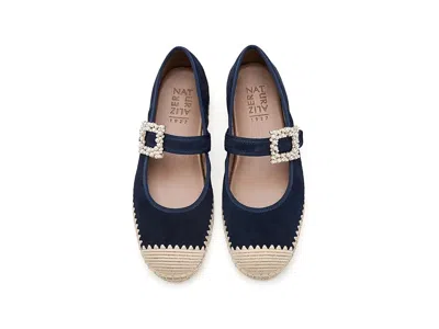 Naturalizer Java Mary Jane Espadrille Flat In Blue