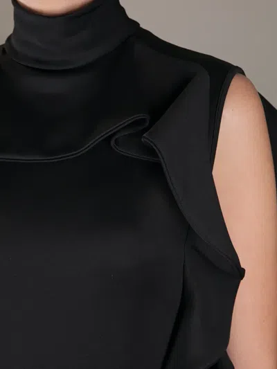Givenchy Ruffe Tunic Cress In Black