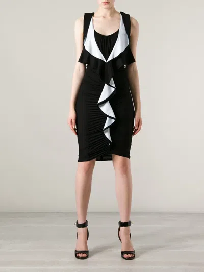 Givenchy Ruffle Front Dress In Black
