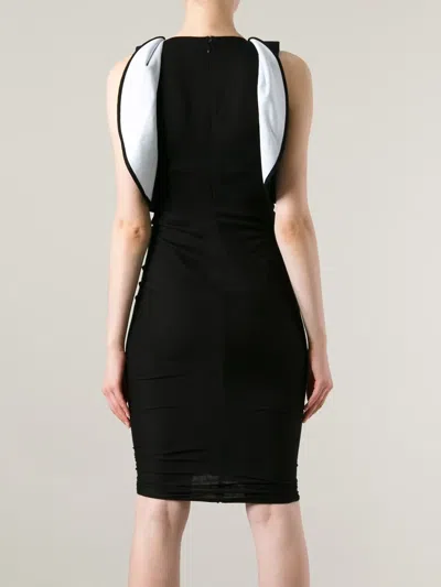 Givenchy Ruffle Front Dress In Black