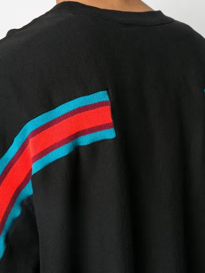 Facetasm Destroyed Double T-shirt In Black