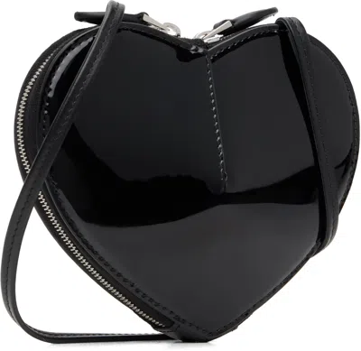 Alaïa Alaia Mini Heart-shaped Handbag With Gold Hardware In Black