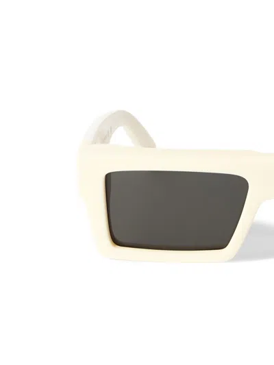 Off-white Ruby Dark Grey Lens Sunglasses In White