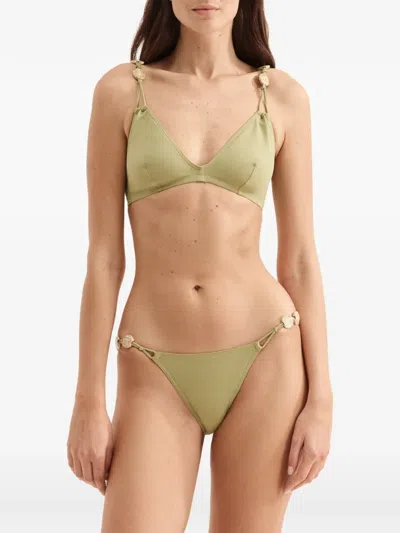 Eres Farah Thin Beaded Bikini Bottom In Gray
