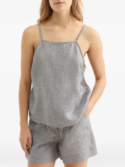 Eres Enjouée Button Short In Gray