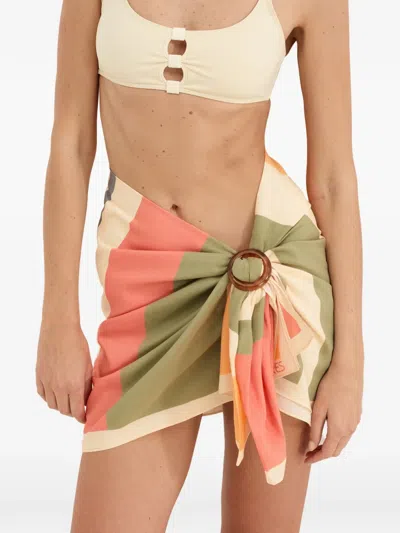 Eres Croquant Striped Sarong In Multi