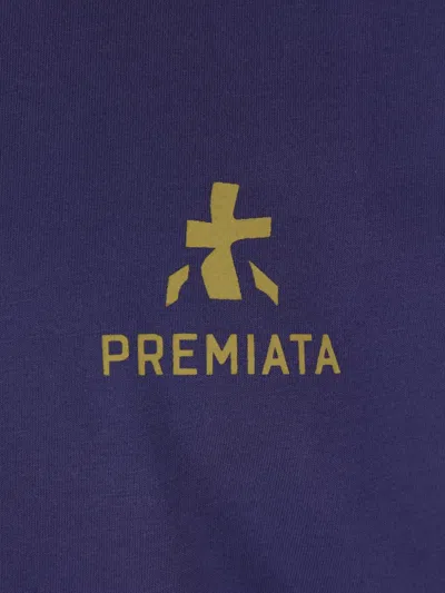 Premiata Logo-print T-shirt In Blue