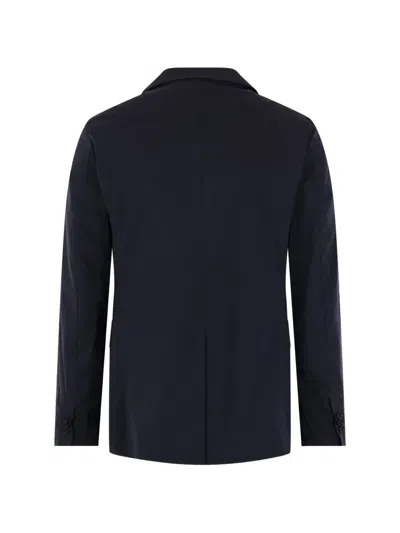 Aspesi Single-breasted Suit Jacket In Blue