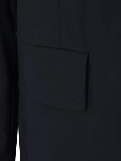 Aspesi Single-breasted Suit Jacket In Blue