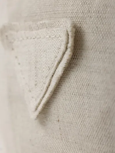 Prada Denim Baseball Cap In White