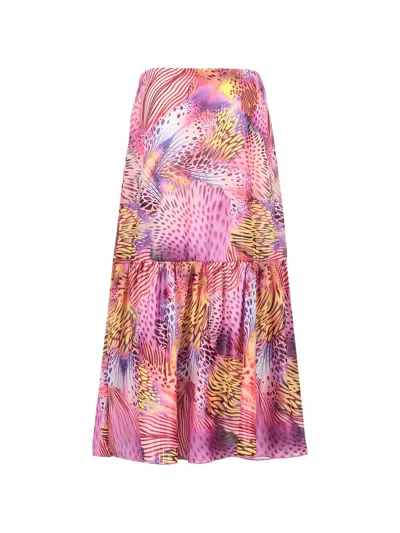 4giveness Abstract-print Skirt In Multi