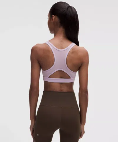 Lululemon Wunder Train Mesh-back Bra In Purple