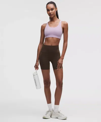 Lululemon Wunder Train Mesh-back Bra In Purple