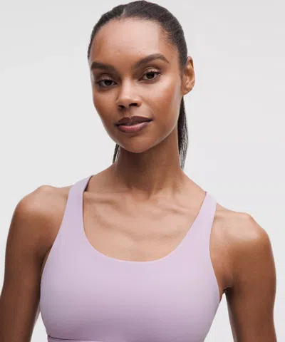Lululemon Wunder Train Mesh-back Bra In Purple