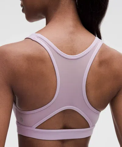 Lululemon Wunder Train Mesh-back Bra In Purple