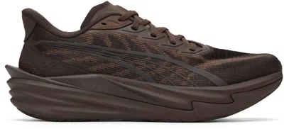 Puma Espresso Brown Deviate Nitro Sneakers In Brown