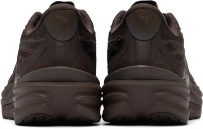 Puma Espresso Brown Deviate Nitro Sneakers In Brown