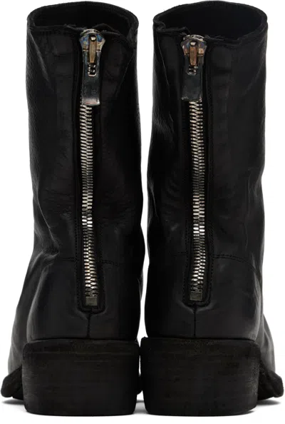 Guidi Back Zip Boots In Black