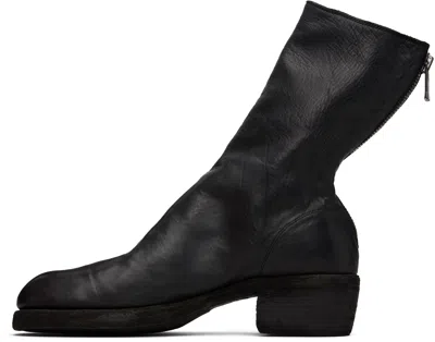 Guidi Back Zip Boots In Black