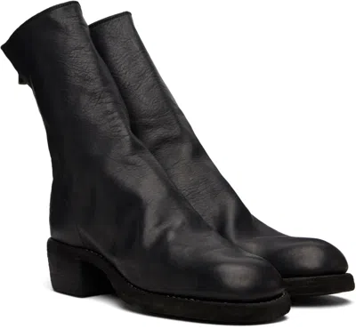 Guidi Back Zip Boots In Black