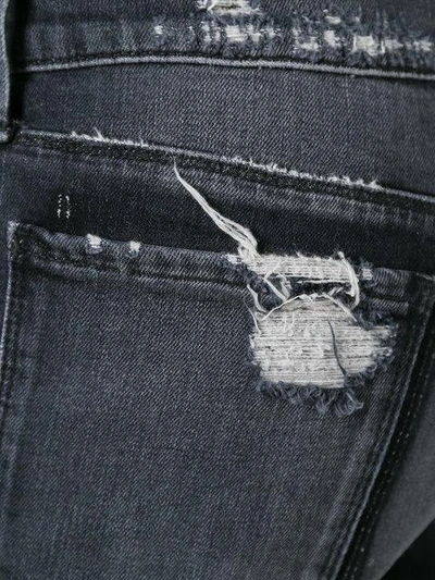 Shop Rta Faded Destroy Skinny Jeans In Black