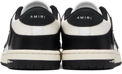 Amiri Skel Top Low Black And White Sneakers With Logo Patch On Thetongue And Contrasting Details On The Si In Black