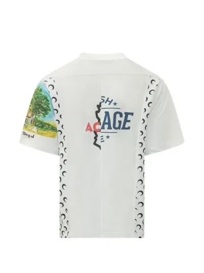 Marine Serre Graphic-print T-shirt In Pattern