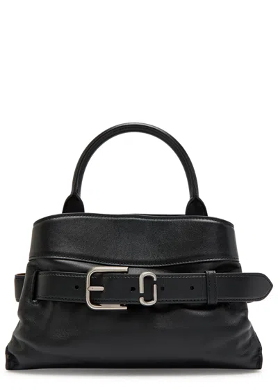 Marc Jacobs The Satchel Dakota Small Black Handbag With Logo Embossed On The Back And Belt Closure In Leather Wo