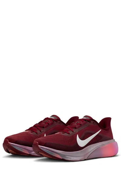 Nike Woman Sneakers Burgundy Size 8 Textile Fibers In Red