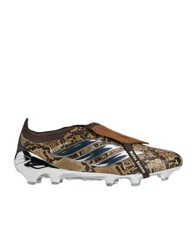 Adidas Originals X Wales Bonner Predator Elite Snakeskin-effect Sneakers In Brown