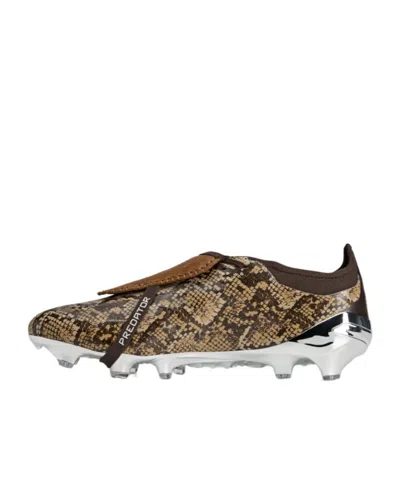Adidas Originals X Wales Bonner Predator Elite Snakeskin-effect Sneakers In Brown