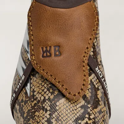 Adidas Originals X Wales Bonner Predator Elite Snakeskin-effect Sneakers In Brown